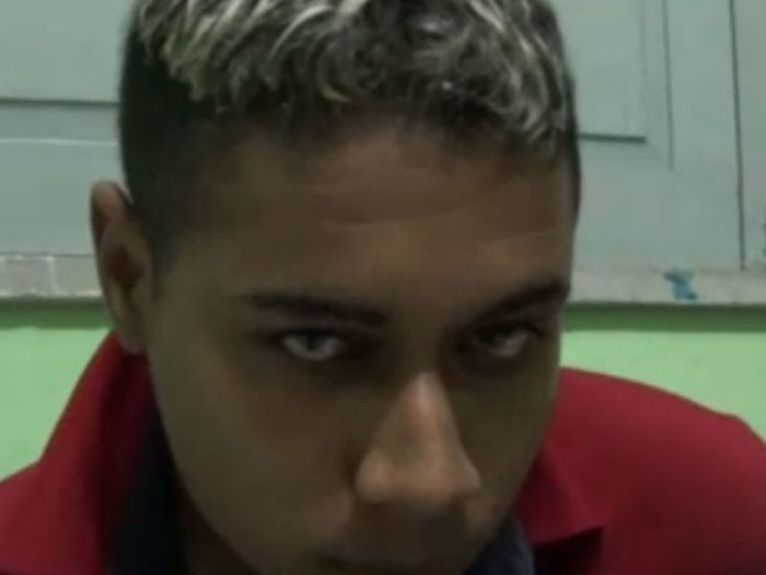 Jovem preso (Crédito: Reprodução TV Meio Norte )