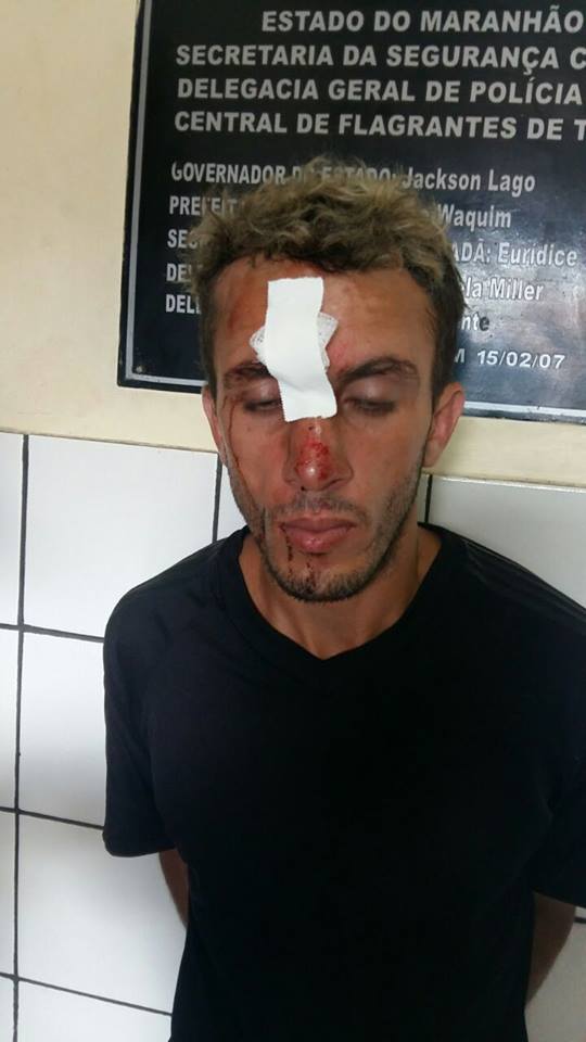 Volante do Altos preso (Crédito: Plantão Policial PI)