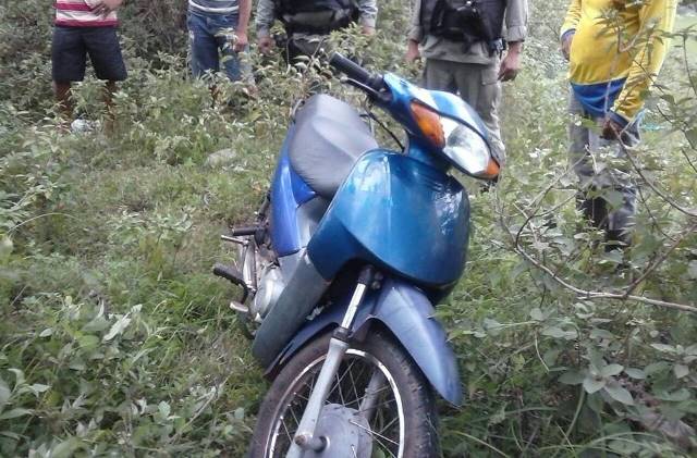 Motocicleta recuperada (Crédito: Reprodução)