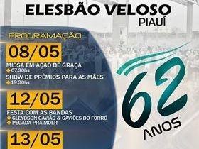 Elesbão Veloso completa 62 anos, veja programação de aniversário