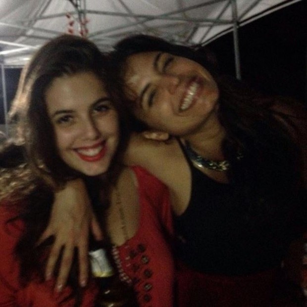 Emanuelle Araújo e a filha Bruna (Crédito: Reprodução)