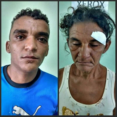 Acusado é preso após agredir sua mãe (Crédito: Reprodução)