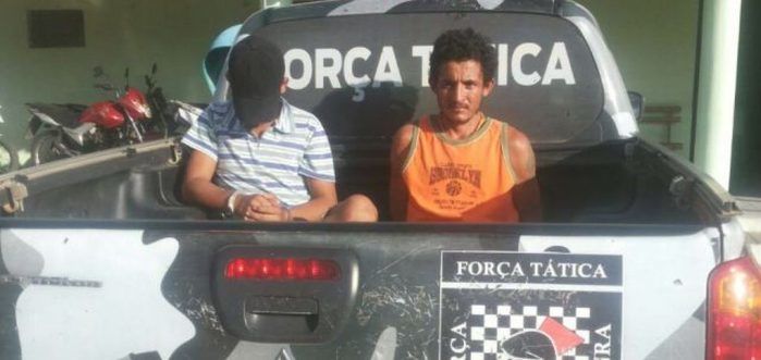 Presos pela Força Tática em Fronteiras-PI