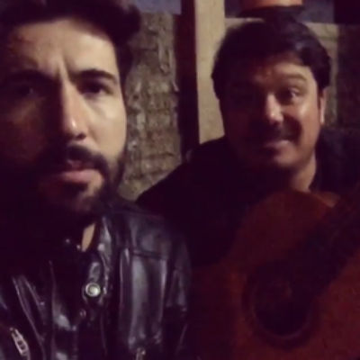 Sandro Pedroso com o irmão Júlio