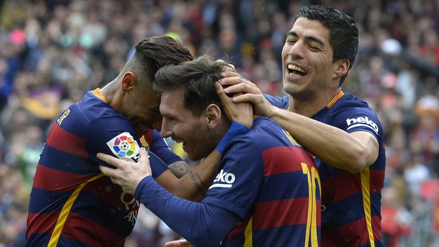 Trio "MSN" (Crédito: AFP)