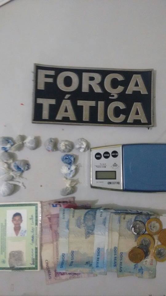 Parte da droga apreendida (Crédito: Reprodução)
