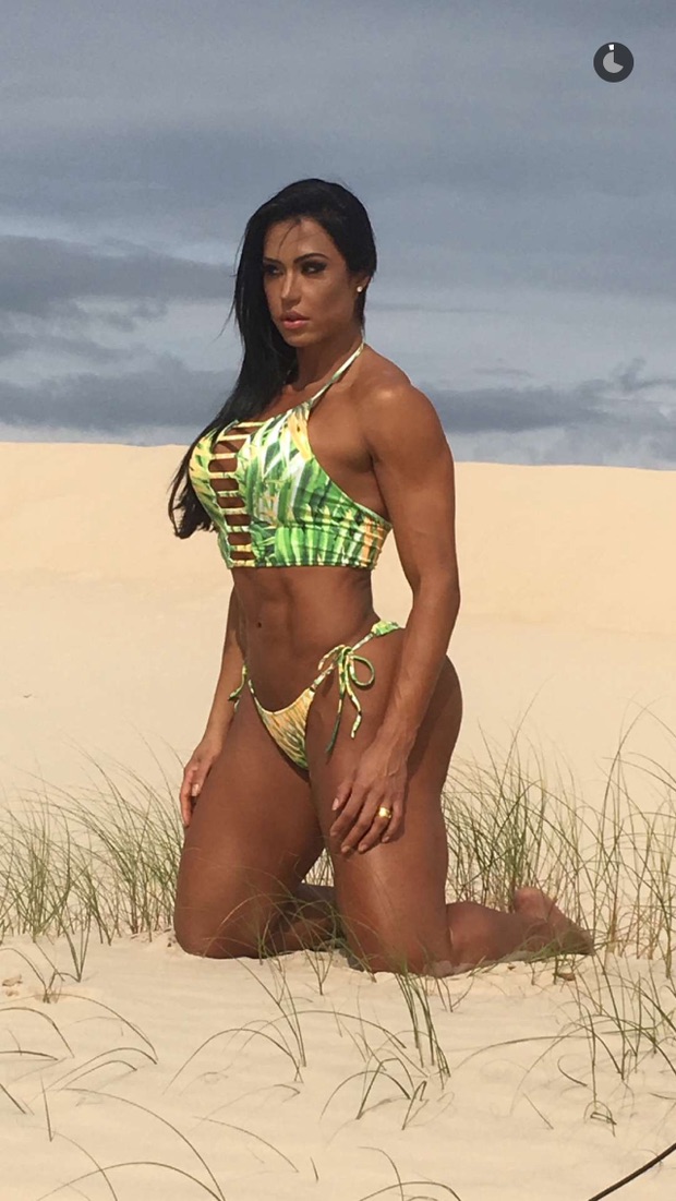 Gracyanne Barbosa (Crédito: Reprodução/Snapchat)