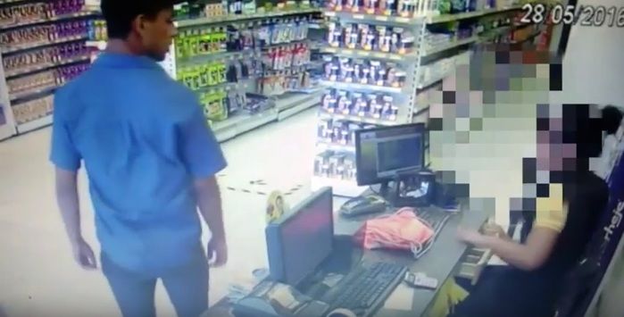 Assalto em farmácia na zona Sul (Crédito: Reprodução)