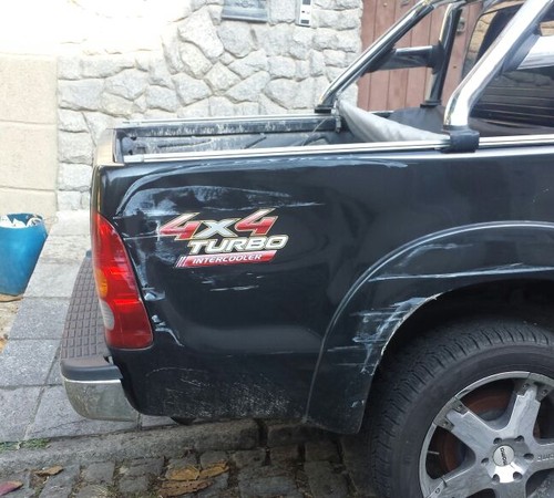 Carro de Naldo foi atingido por caminhão (Crédito: Divulgação)