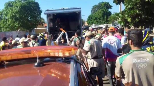 Revezamento da Tocha em Piracuruca (Crédito: PRF)