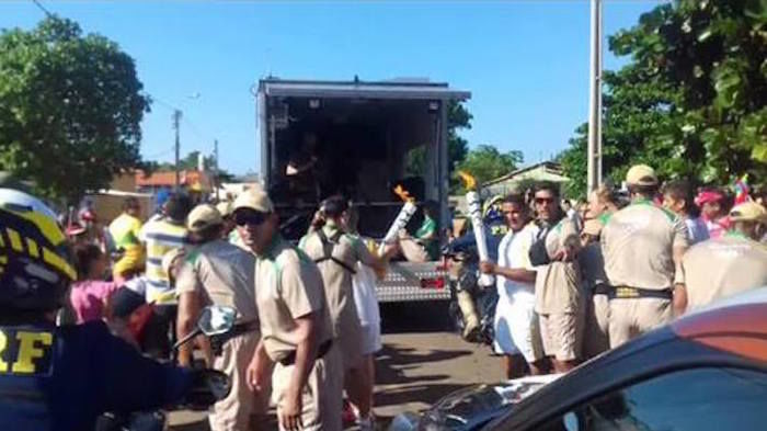 Revezamento da Tocha em Piracuruca (Crédito: PRF)