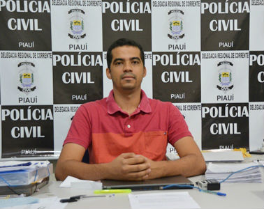 Delegado da 10ª Delegacia Regional de Corrente, Danilo Barroso (Crédito: Portalcorrente)