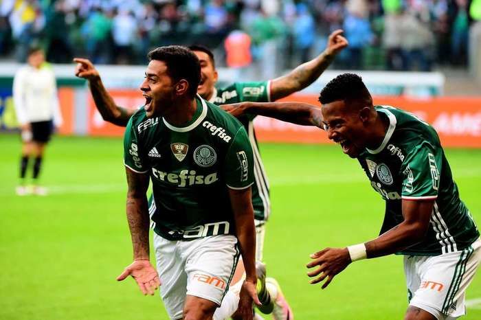 Cleiton Xavier comemora gol (Crédito: Reprodução)