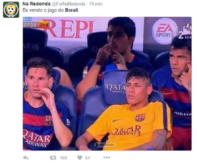 Memes repercutem derrota do Brasil (Crédito: Reprodução)