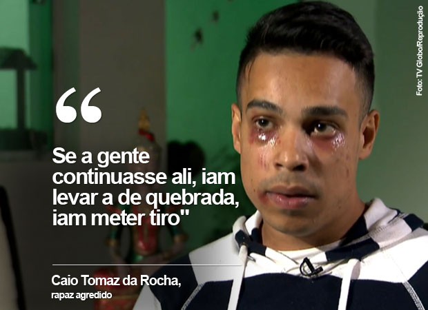 Caio Tomaz da Rocha foi agredido por seguranças (Crédito: Divulgação)