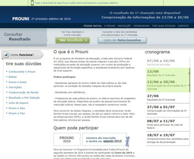 Resultado já pode ser consultado