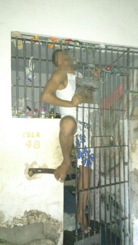 Detento tentou fugir de penitenciária (Crédito: Assessoria/ Sejus )