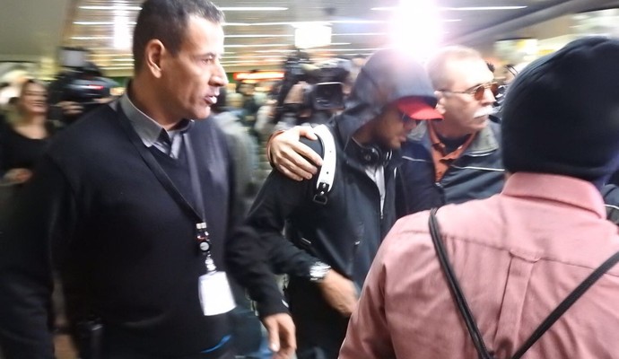 Chegada de Neymar (Crédito: Reprodução)