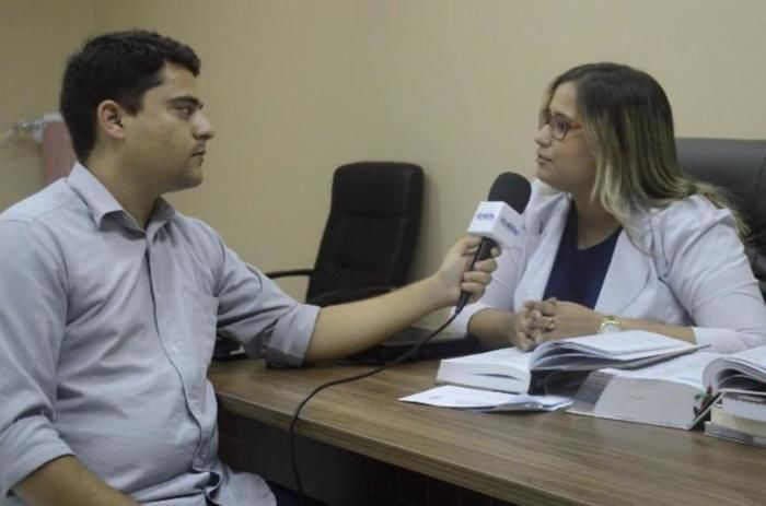 Repóter do portal de olho entrevista Josefa Miranda