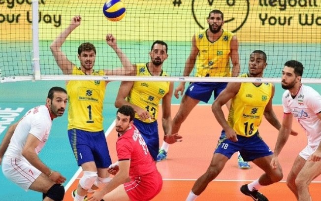 Brasil vence o Irã pela Liga Mundial