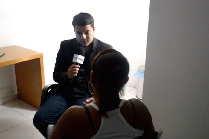 Vítima concede entrevista sobre o caso (Crédito: Reprodução)