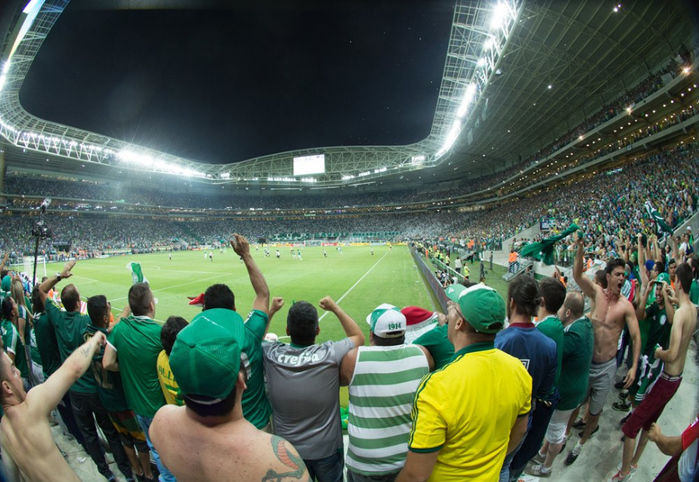 Estádio do Palmeiras lotou no jogo deste Sábado