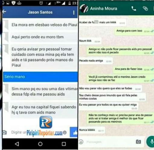 Boato de que Aninha estava espalhando HIV propositalmente para outros homens se espalhou pelo WhatsApp