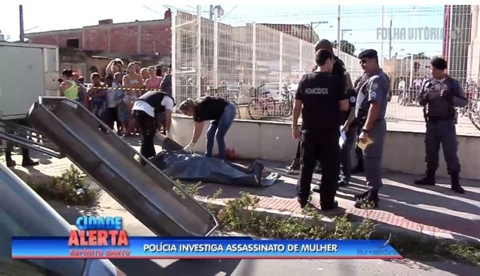 Mulher morta em assalto (Crédito: Reprodução)