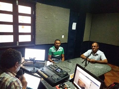 Nonato Barbosa concede entrevista ao radialista José Carlos Silva (Crédito: José Carlos da Silva)