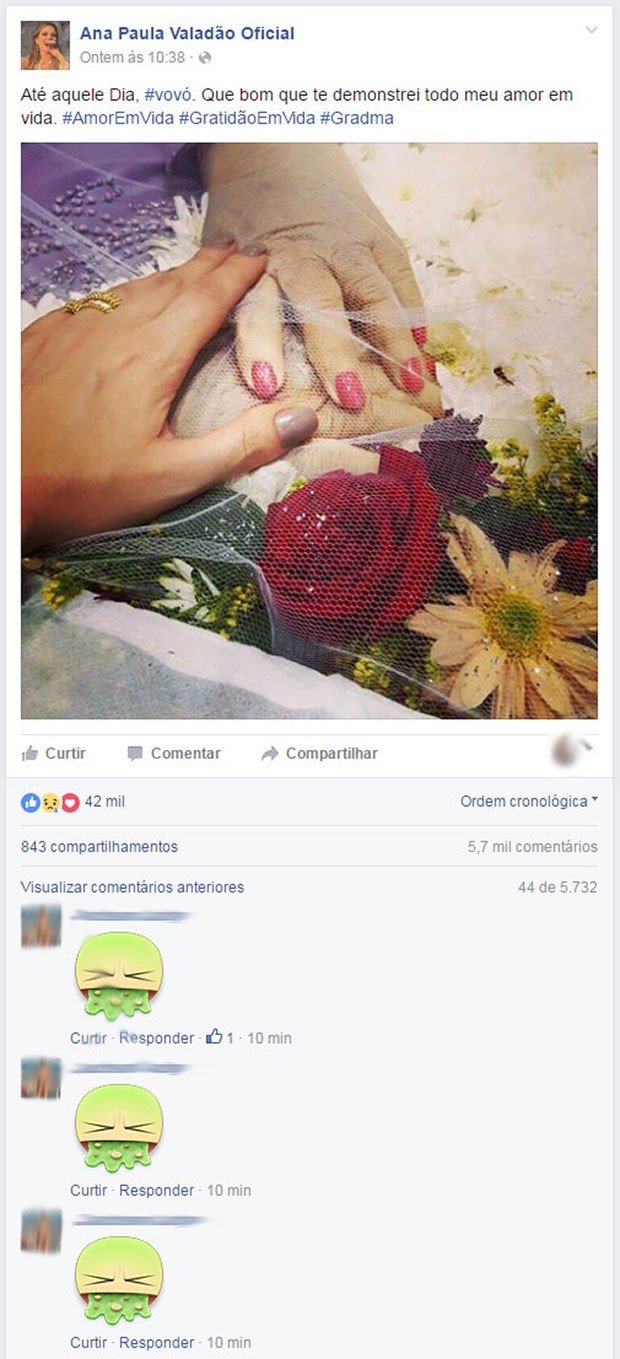 Cantora foi atacada nas redes sociais (Crédito: Reprodução)