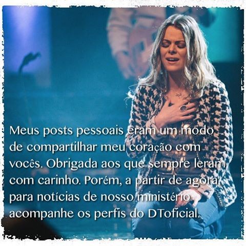 Ana Paula Valadão anuncia saída das redes sociais (Crédito: Reprodução)