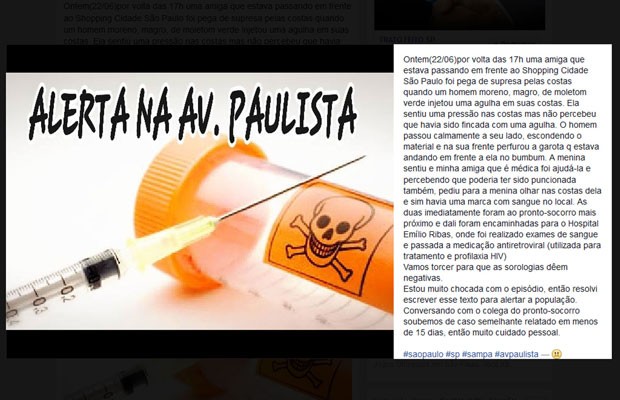 Médica relata medo do caso (Crédito: Reprodução)
