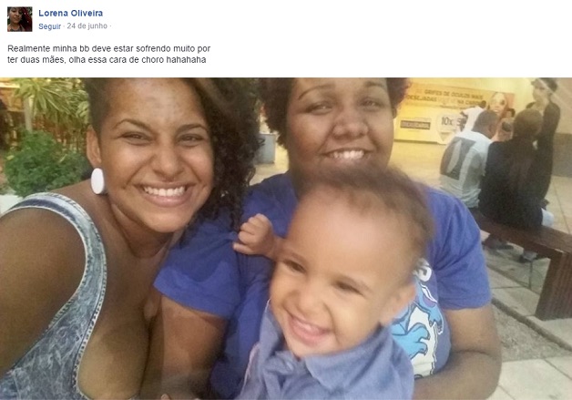 Imagens de crianças com pais LGBT (Crédito: Reprodução)