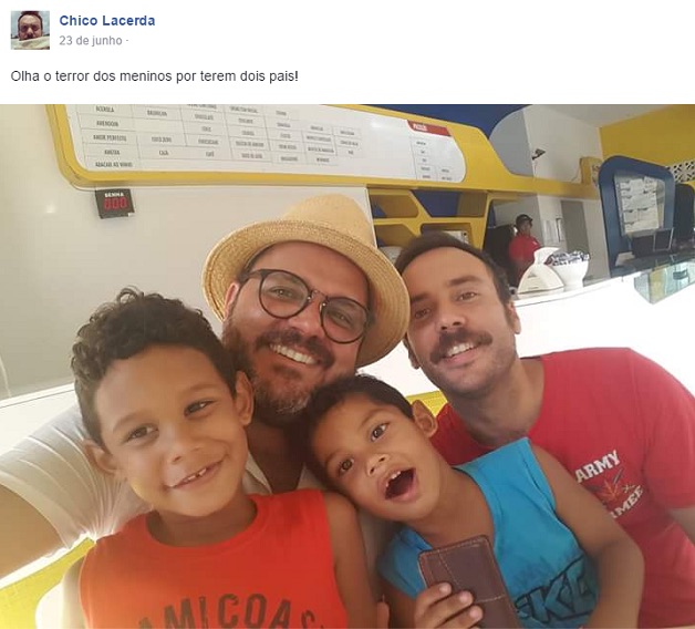 Imagens de crianças com pais LGBT (Crédito: Reprodução)