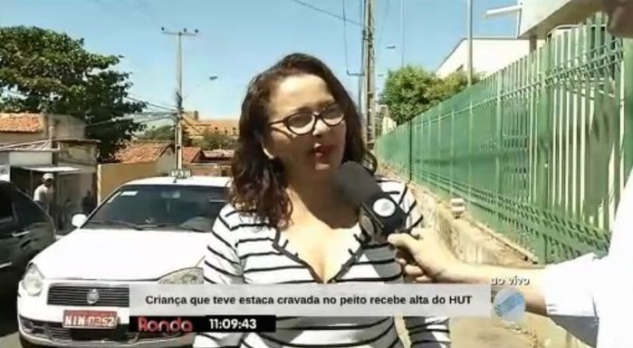 Professora ajudou na condução da criança (Crédito: Reprodução)