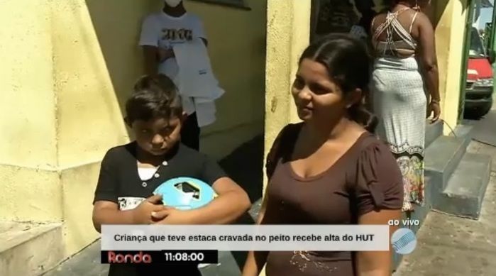 Garoto recebe alta após internação (Crédito: Reprodução)