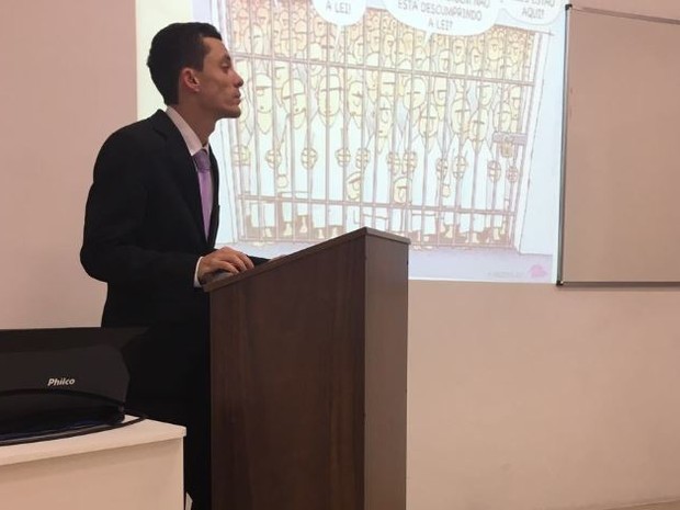 Ex-detento defende TCC (Crédito: Reprodução)