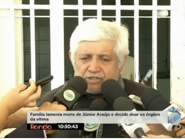 Francisco das Chagas, pai de Bruno Queiroz e Francisco das Chagas Júnior
