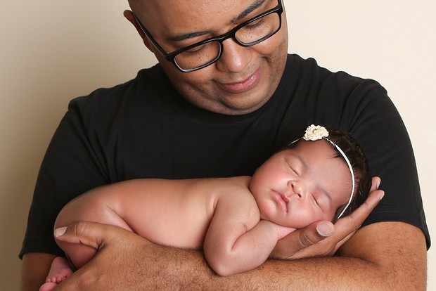 Dudu Nobre e a filha (Crédito: Reprodução)