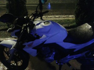 Moto da vítima (Crédito: Reprodução)