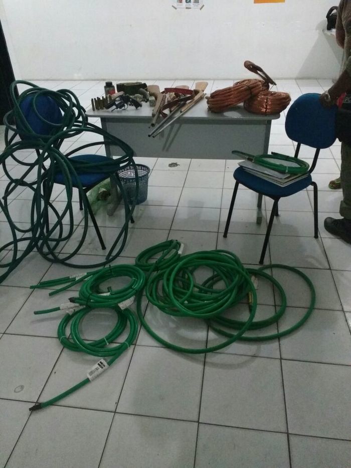 Operação recupera cobre (Crédito: Reprodução)