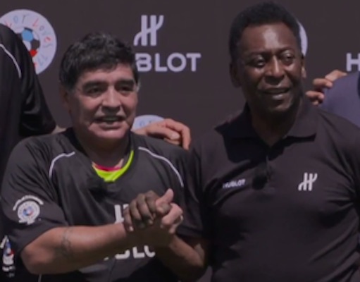 Maradona e Pelé (Crédito: Reprodução)