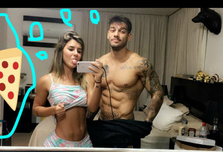 Lucas Lucco passa a noite com musa fitness (Crédito: Reprodução)