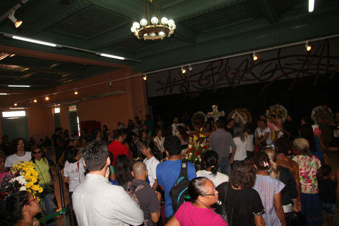 Velório de Júnior Araújo o Clube dos Diários, no Centro de Teresina (Crédito: Efrém Ribeiro)