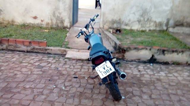 Moto em que a vítima estava quando foi morto