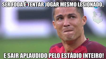 Choro de Cristiano Ronaldo na final da Euro rende memes na web (Crédito: Reprodução)