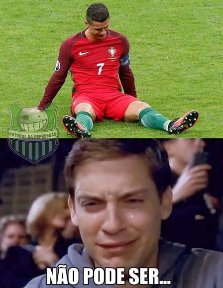 Choro de Cristiano Ronaldo na final da Euro rende memes na web (Crédito: Reprodução)