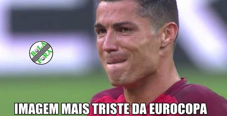 Choro de Cristiano Ronaldo na final da Euro rende memes na web (Crédito: Reprodução)