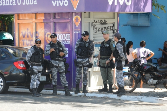 Reforço policial (Crédito: Reprodução)