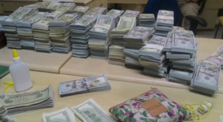 Polícia Rodoviária Federal apreende US$ 2,4 milhões no MS (Crédito: Reprodução)